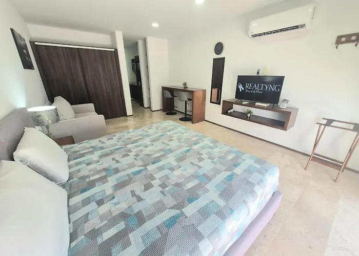 Relajate En La Playa Y La Piscina Con Vista Al Mar Apartment Playa del Carmen