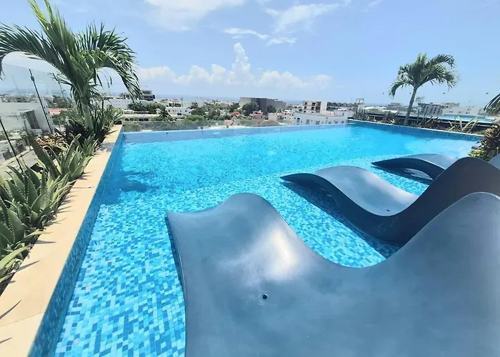 Relajate En La Playa Y La Piscina Con Vista Al Mar Apartment *